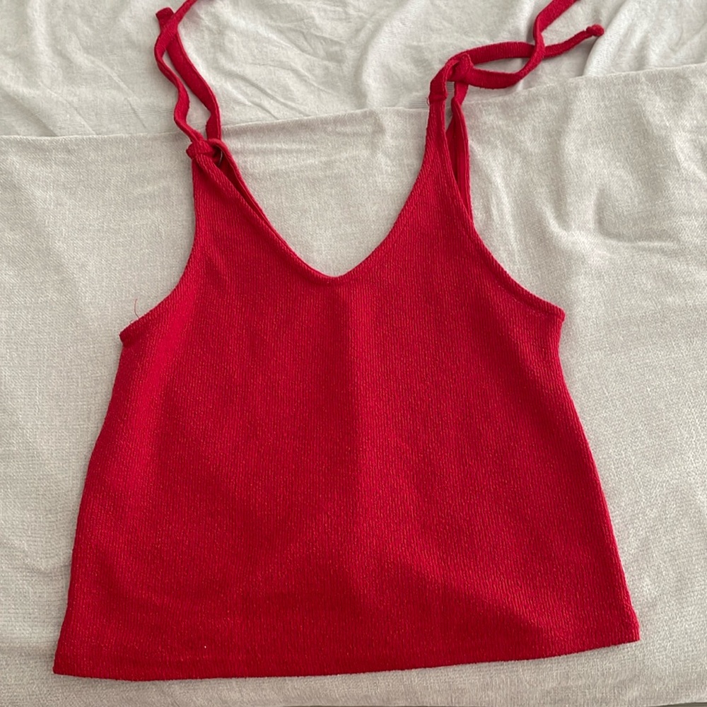 Mango T-shirt size s color red